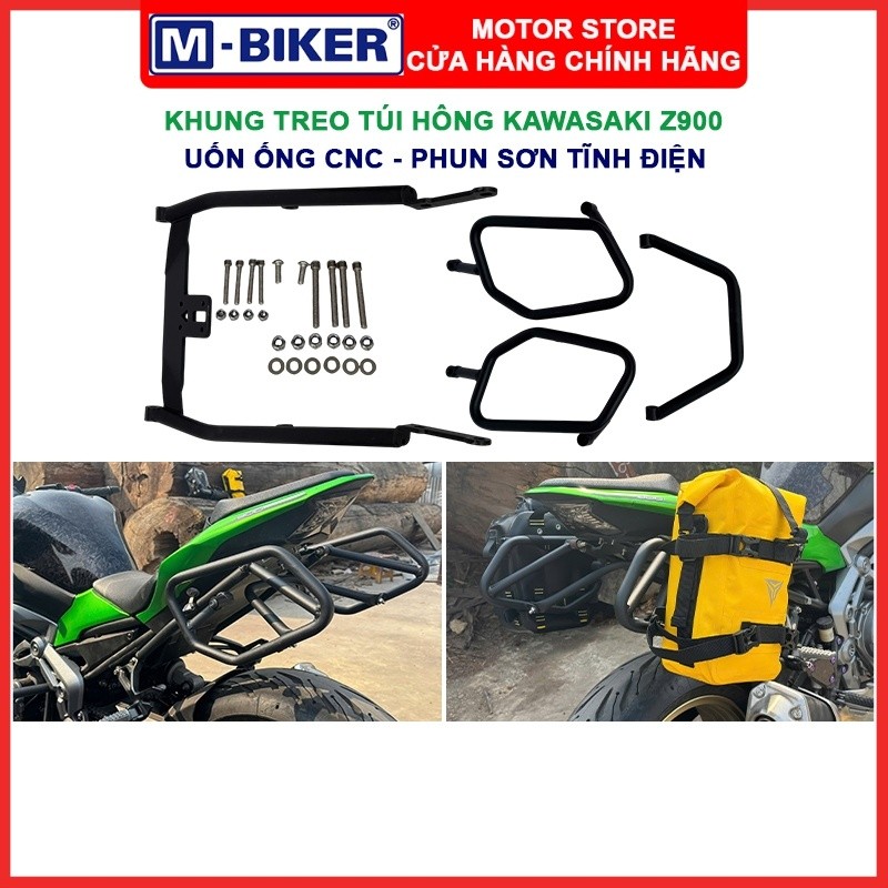 Khung treo túi hông Kawasaki Z900, Khung treo túi Z900, Giá đỡ túi 2 bên dành cho Kawasaki Z900