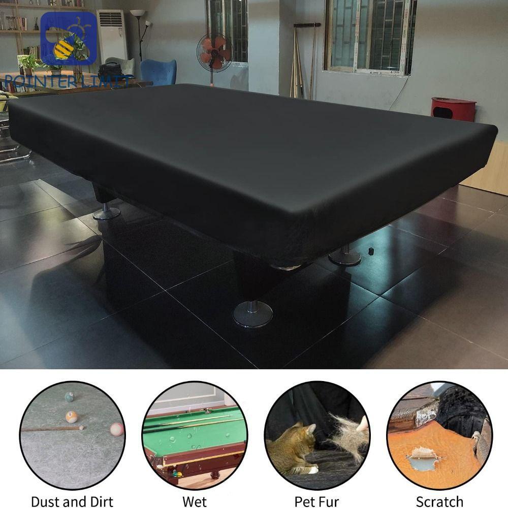 POINTER LIMIT Billiards Table Dust Cover, 210D 7FT / 8FT / 9FT Pool Table Cover, Vải Oxford chống bụ