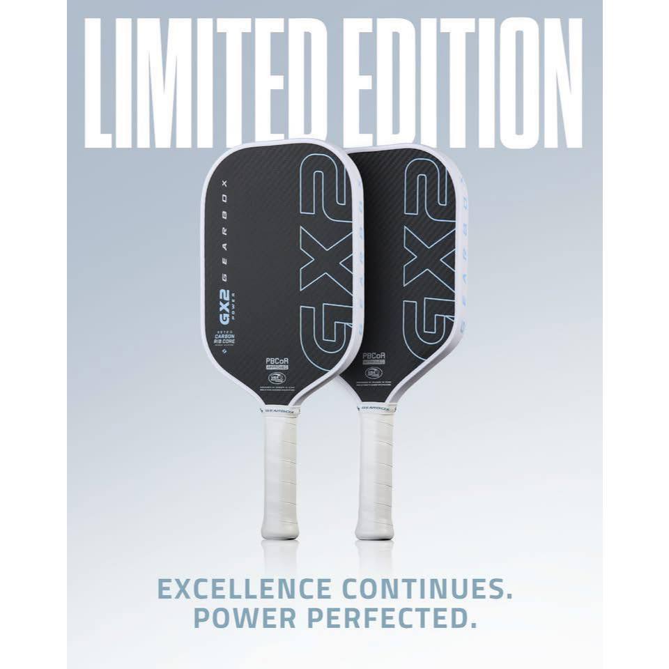 Vợt pickleball Gearbox GX2 POWER WHITE Limited chính hãng bảo hành 1 năm