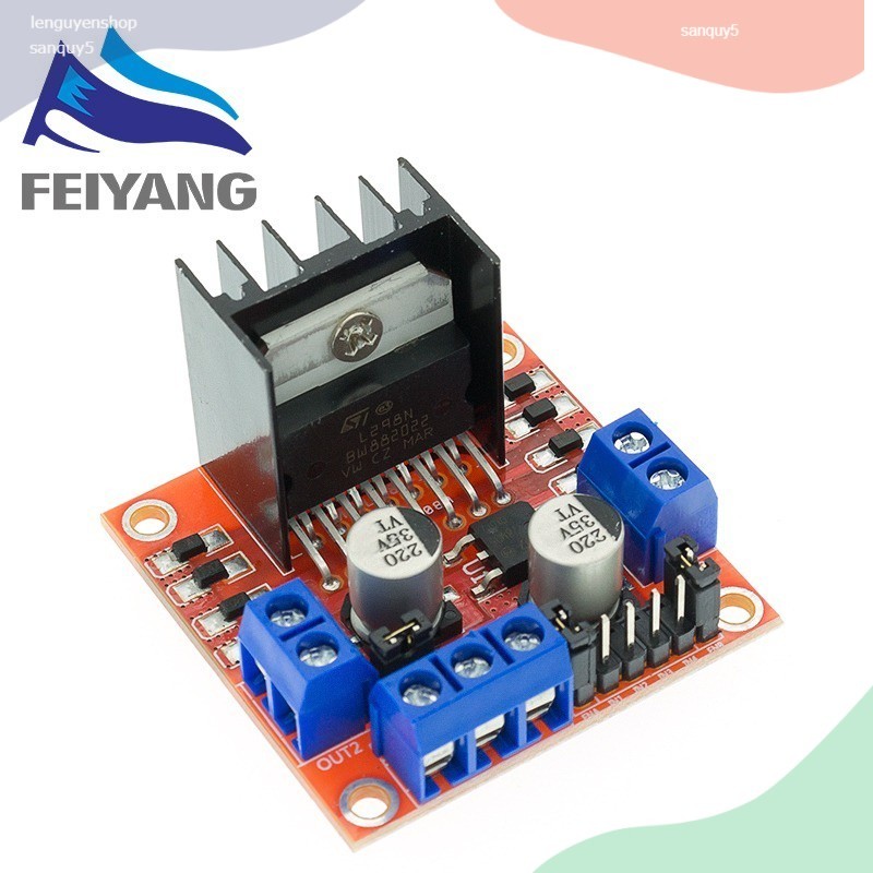 050 Mạch điều khiển Động cơ DC L298 - Mạch cầu H L298N PWM - module điều khiển Động cơ DC L298