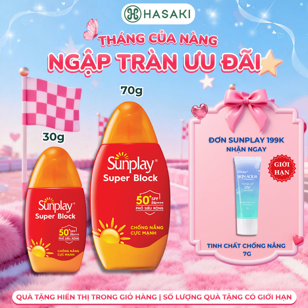 Sữa Chống Nắng Sunplay Bảo Vệ Vượt Trội SPF50+ PA++++ Super Block Hasaki Sản Phẩm Chính Hãng