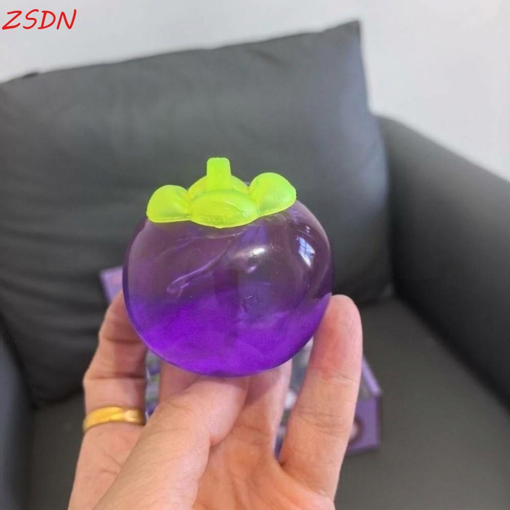 ZSDN Mangosteen Bóp Đồ Chơi, Nhựa Nhào TPR Fidget Đồ Chơi, Mới Lạ Ngộ nghĩnh Tay Thư Giãn Thoải Mái 