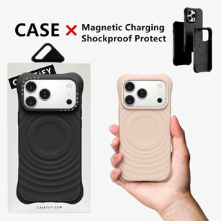  CaseTifg Ripple Case Vỏ Điện Thoại Từ Tính Chất Lượng Cao Có Hộp Cho iPhone 17 16 15 14 13 Pro Max 17Air 16Plus Silicon Lỏng Matte Chống Vân Tay Ốp Lưng Chống Sốc 