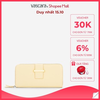 [Voucher 30K | 15.10] Vascara Ví Cầm Tay Nhấn Khóa Trang Trí Cùng Màu - WAL 0328