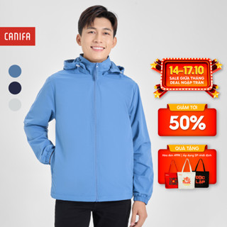 Áo khoác gió nam CANIFA siêu cản gió có mũ chống thấm nước 8OT24W001
