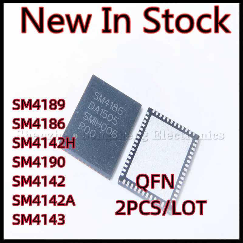 2 Cái / lốc SM4189 SM4186 SM4142H SM4190 SM4142A = SM4142 SM4143 QFN SMD LCD IC chip Mới Còn Hàng CX