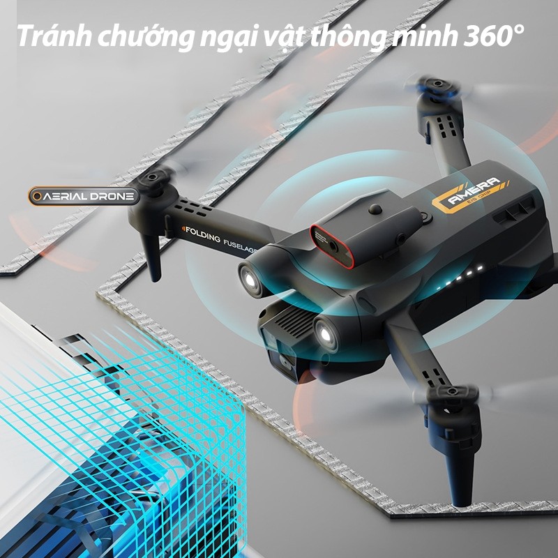 Drone Flycam M17,điều khiển từ xa Camera kép HD,Điều chỉnh góc ống kính từ xa,chức năng tránh chướng ngại vật | BigBuy360 - bigbuy360.vn