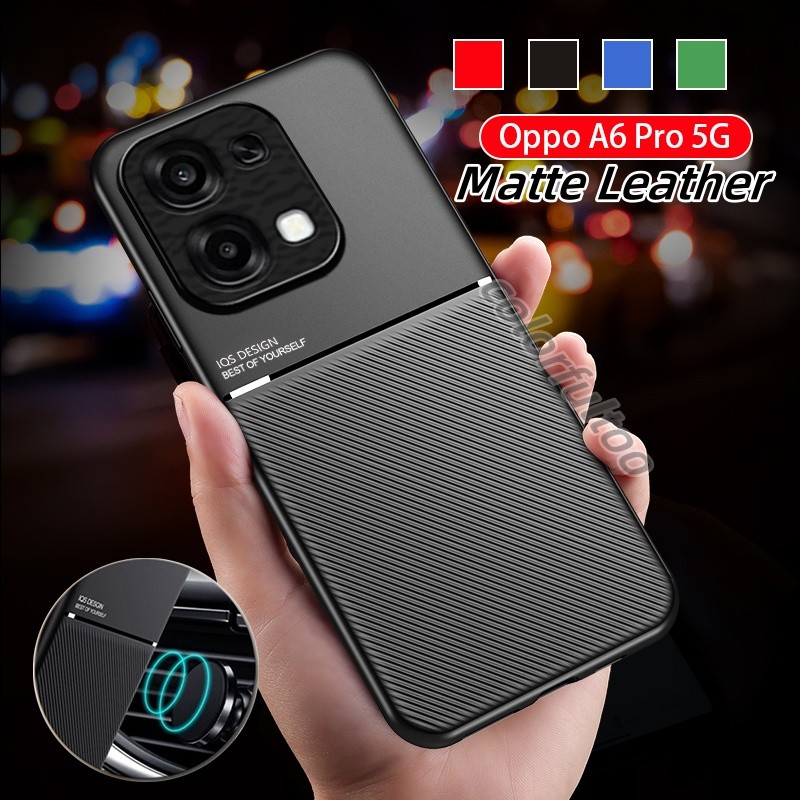 Ốp Da Oppo A6 Pro 2025 Cho Oppo A6 Pro A6Pro 4G 5G Họa Tiết Mờ Silicon Ốp lưng Silicon Chống Sốc TPU