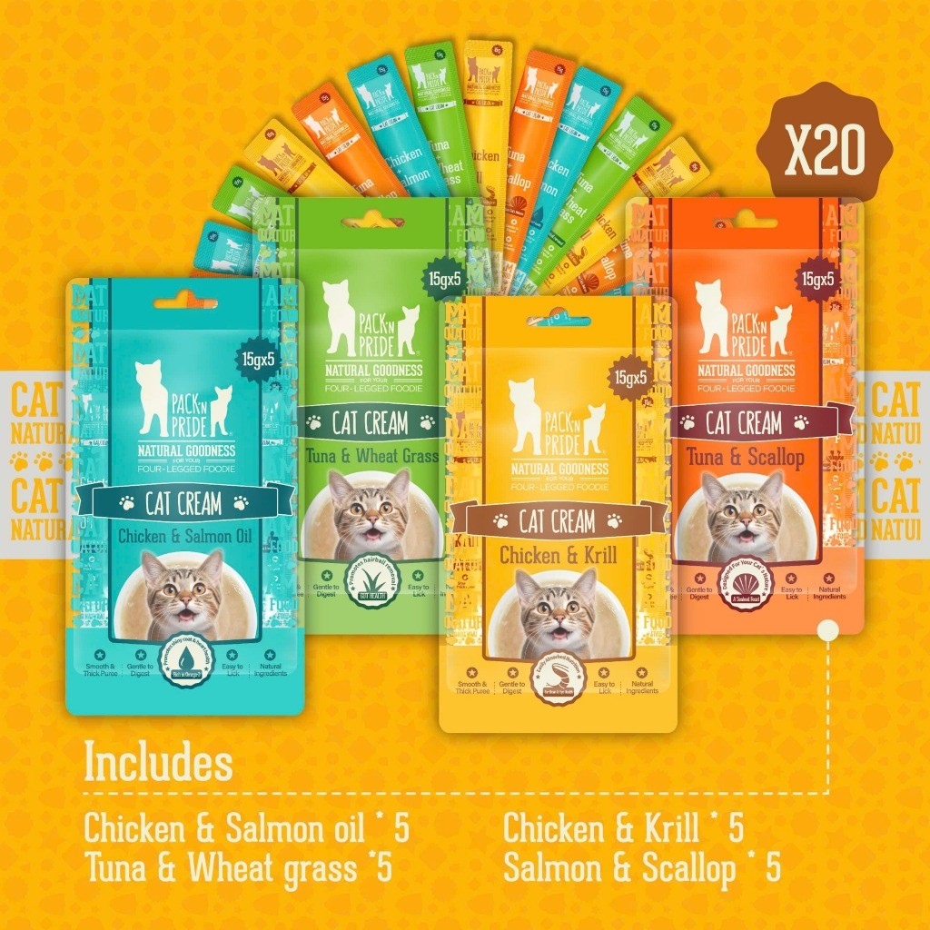 Súp Kem Thưởng Cho Mèo Matchwell Cat Creamcat – Gói 5 Thanh x 15g – Cacao