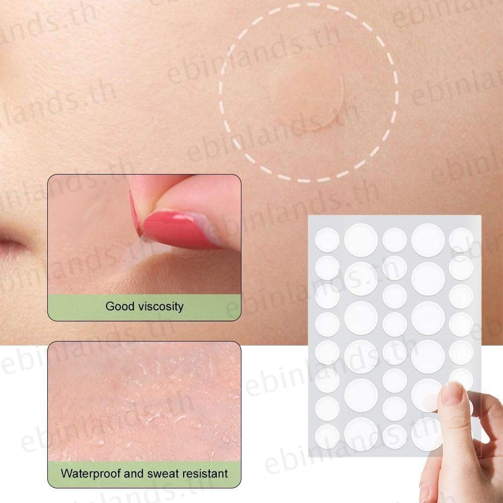 EBINLANDS 288 Miếng Dán Mụn Vô Hình, Miếng Dán Mụn Hydrocolloid Chống Thấm Nước, Dưỡng Ẩm Điểm Tròn 