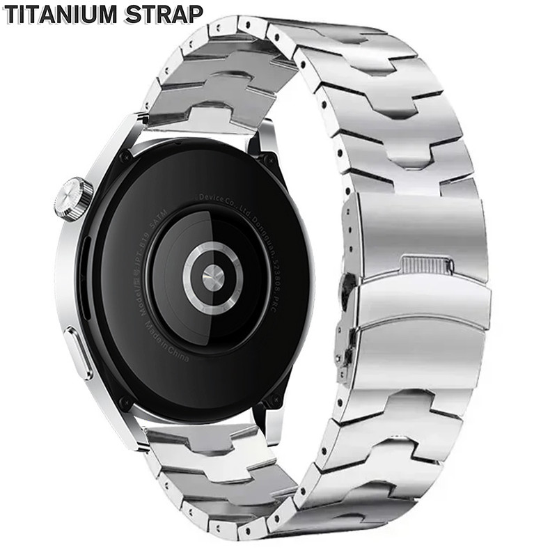 22MM Dây Titan Sang Trọng Cho Huawei Watch GT6 GT5 4 GT4 4Pro 3 3Pro GT3 46mm Dây Đeo Kim Loại