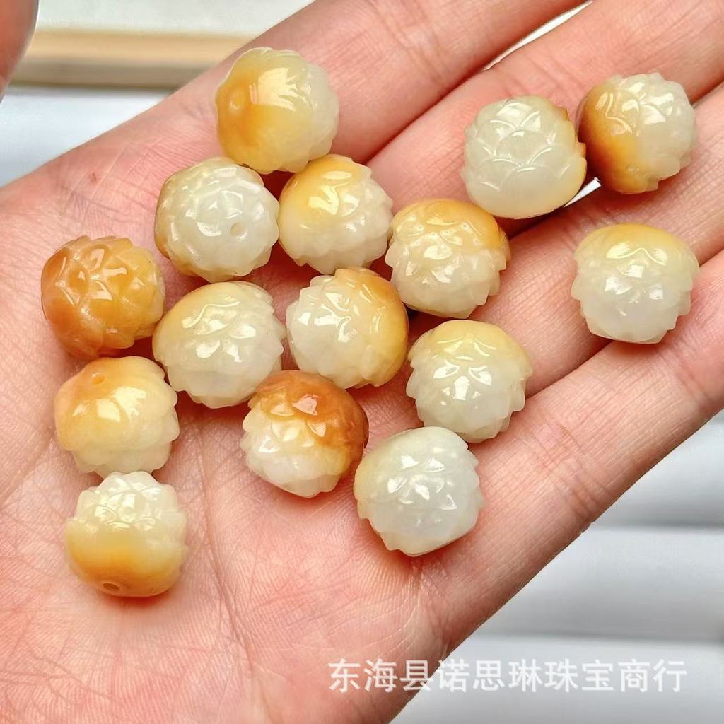 Tự Nhiên Mặt Dây Chuyền Bồ Đề Gốc Sen - DIY Accessories & Phone Charm