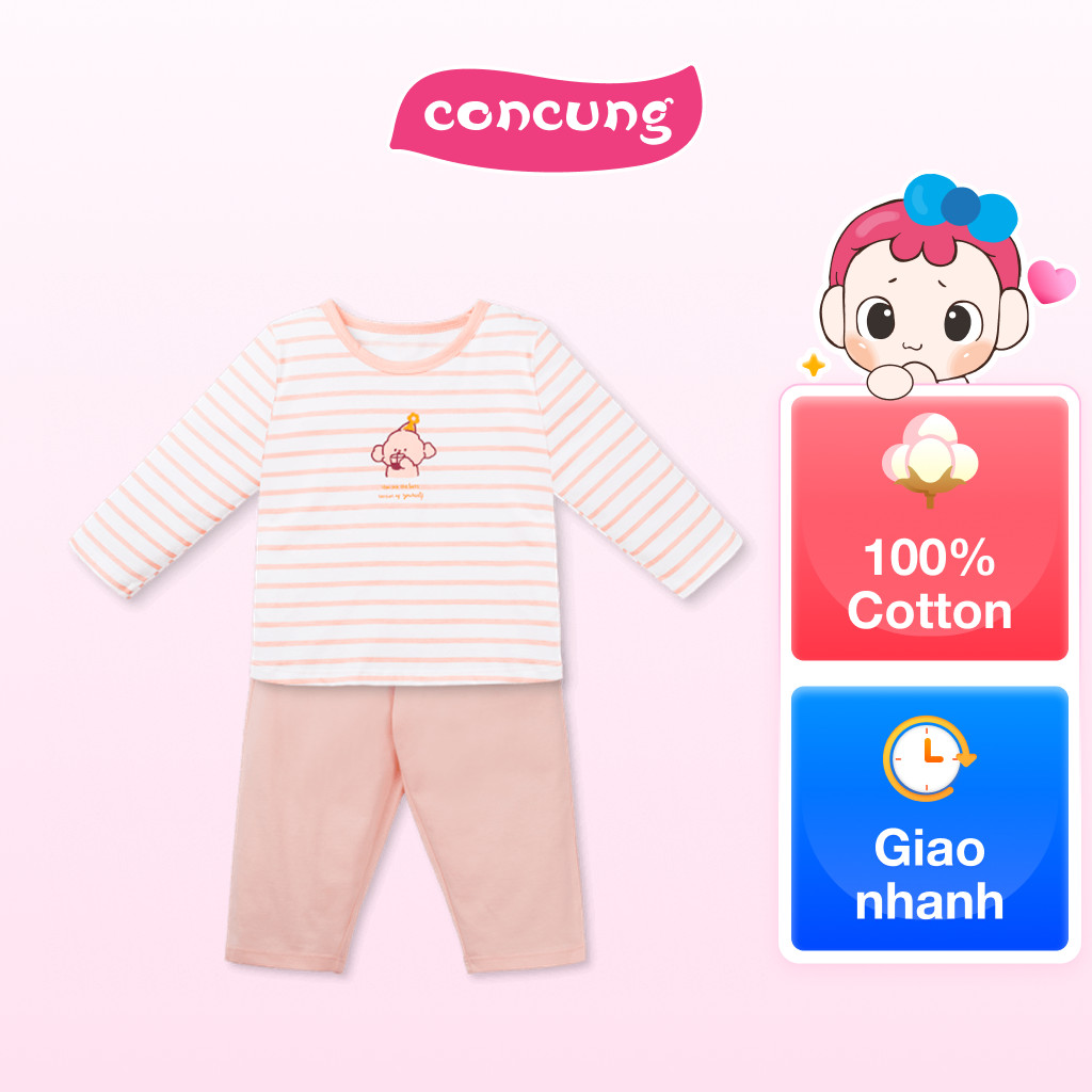 Bộ bé gái dài Animo Easy TX0925059 (4Y,Trắng-hồng,TT01)