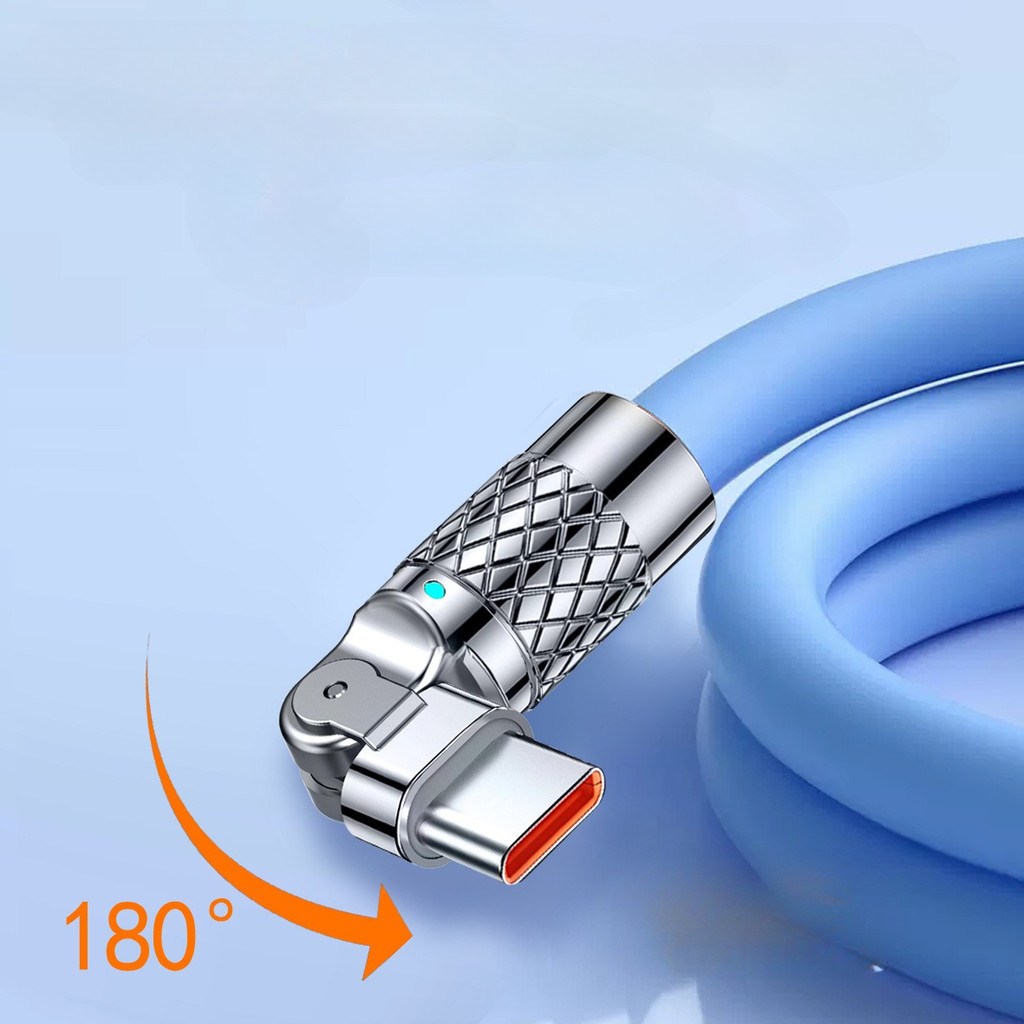 Cáp sạc PD 100W Type C to C, dây sạc gaming xoay 180 độ, dây to, sạc cho Mbook, điện thoại - DSTBX18