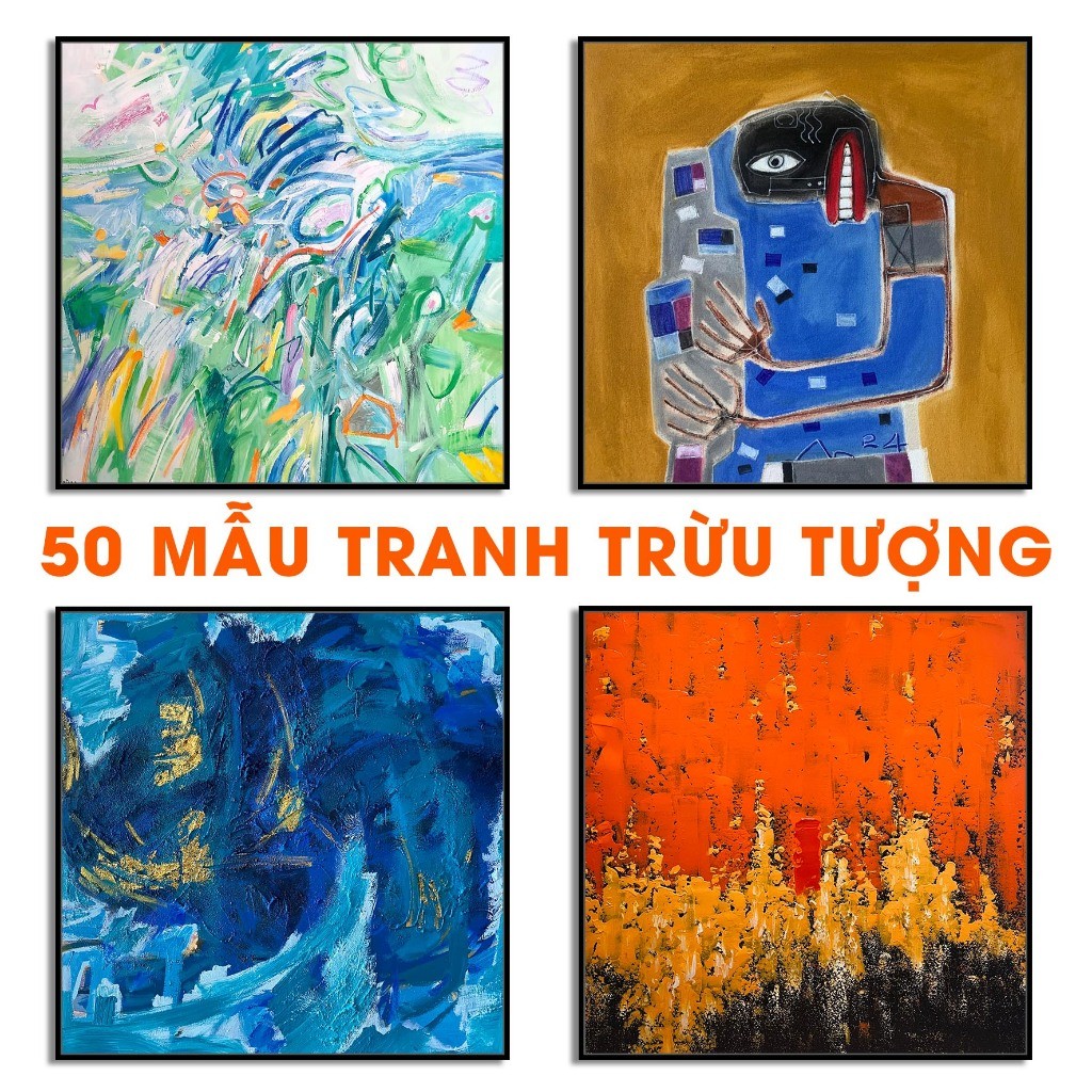 Đậu Decor Tranh decor khách sạn, nhà nghỉ, homestay...nghệ thuật tranh trừu tượng