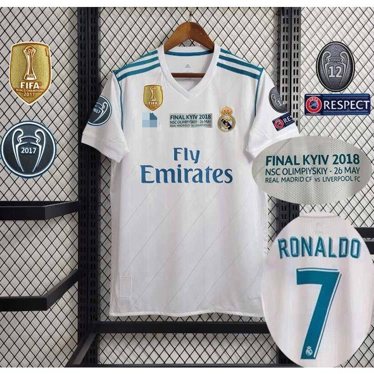 Retro: Áo bóng đá sân nhà 17-18 Real Madrid