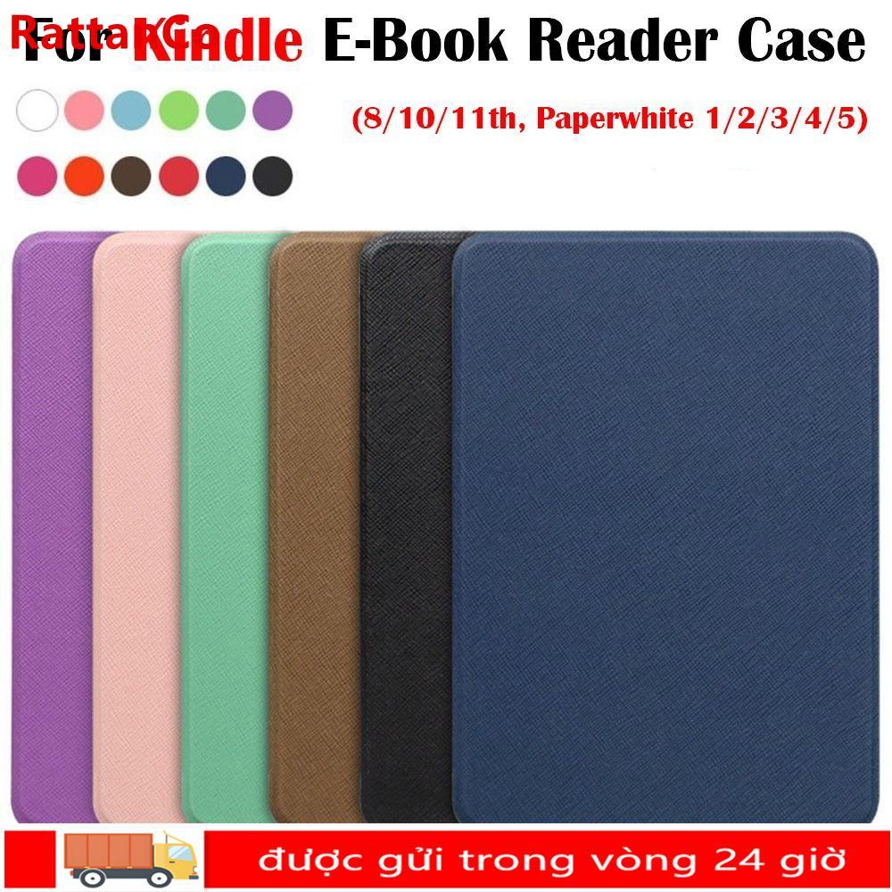 RATTANCO 6-6,8 inch e-Reader, Auto Sleep / Wake Leather M2L3EK C2V2L3 Folio Cover, 10 / 11th Generat