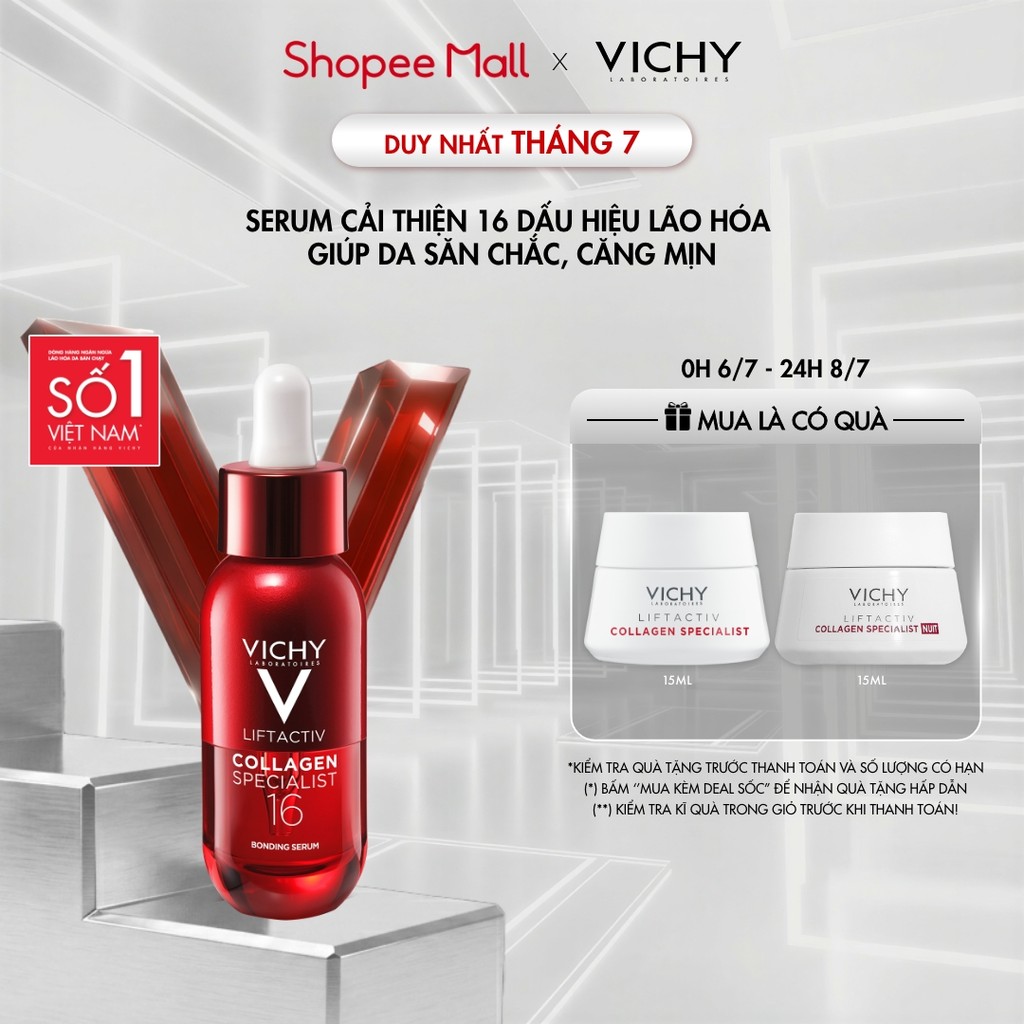 [Đột phá] Serum Collagen 16 giúp trẻ hóa da, da căng, mịn màng, săn chắc, rạng rỡ với công nghệ Co-bonding, 30ml