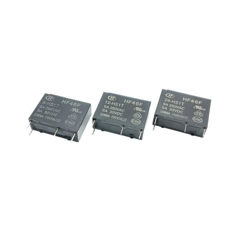 2 chiếc HF46F / 24-HS1T Rơle Macro HF46F / 12-HS1T / 005V4-pin 5A Một Bộ Thường Mở