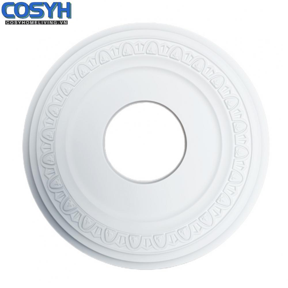 <cosyh>PU Round Ceiling Medallion for Lamp Covers and Ceiling Fans 30 x 10 x 3 cm White