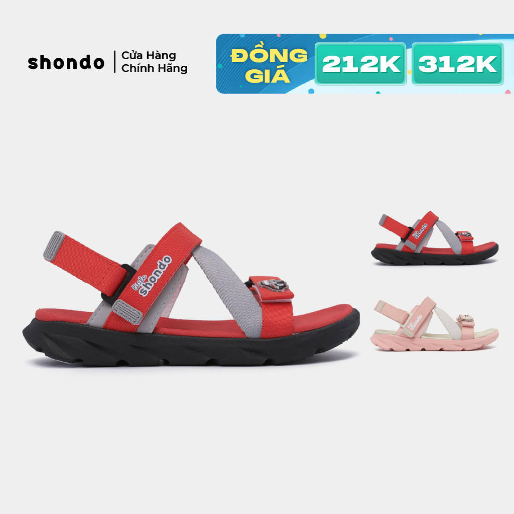 Giày Sandal Trẻ Em Little 6 Ver 2.0 Thoải Mái, Siêu Nhẹ Shondo Nhiều Màu
