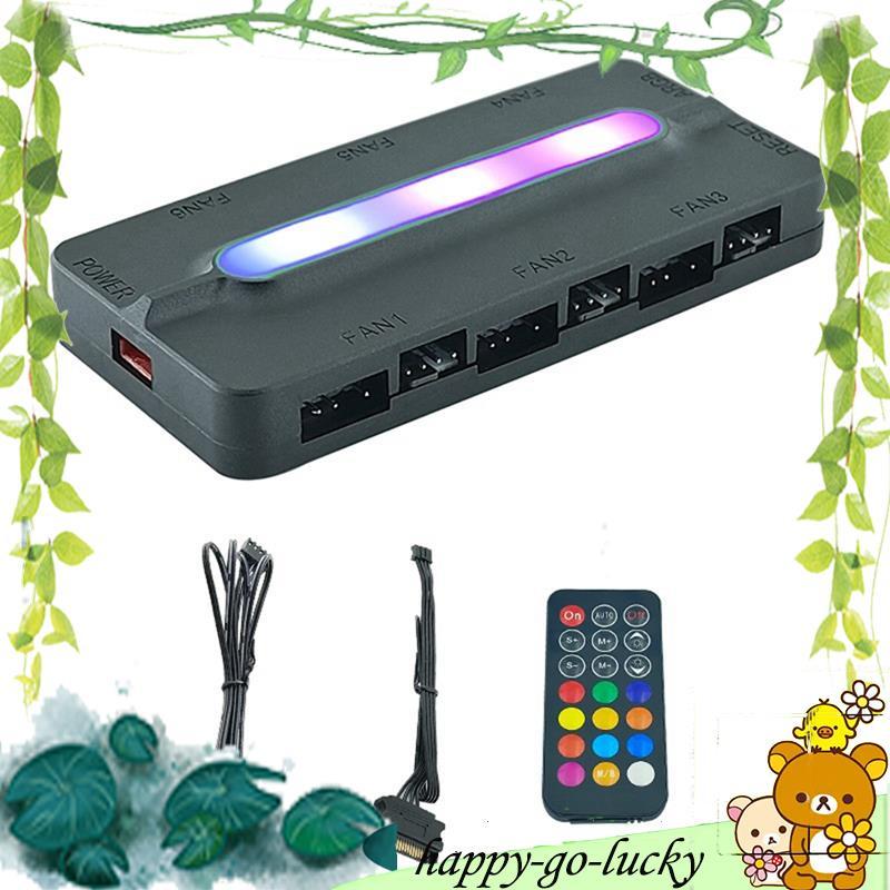 [xinggao.vn] Bộ điều khiển ARGB 5V / 3Pin ARGB 4Pin Quạt PWM Hub ARGB Hub ARGB Bộ chia trung tâm ARG