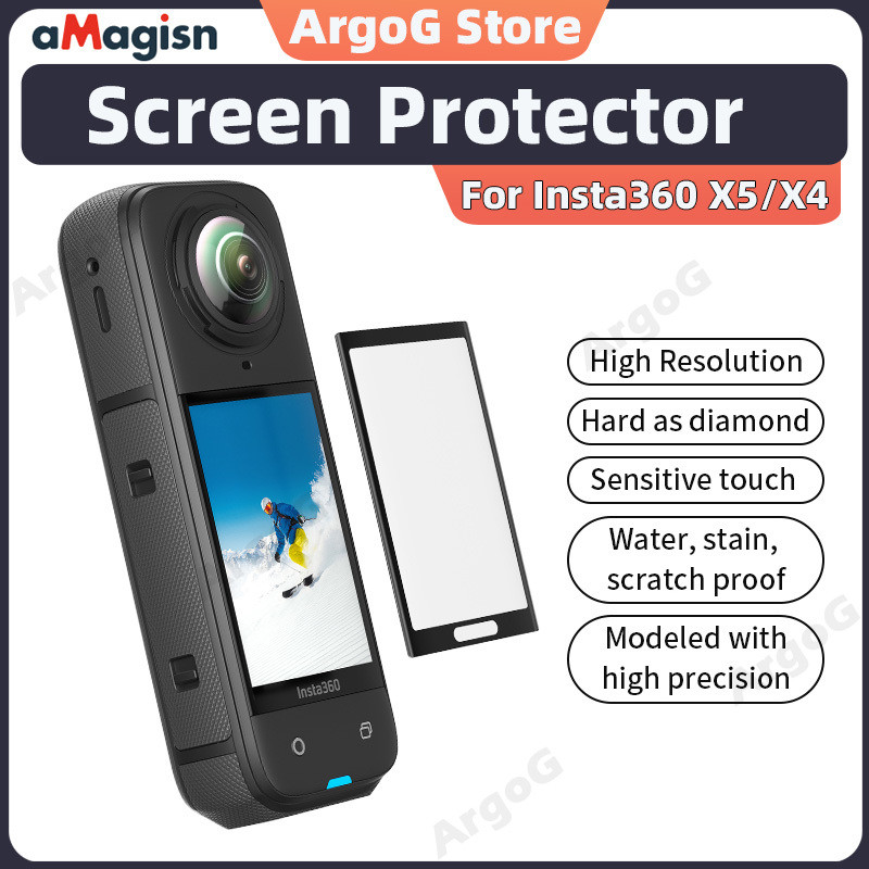 aMagisn Miếng Dán Màn Hình Kính Cường Lực 9H cho Insta360 X5/X4 Phụ Kiện X5