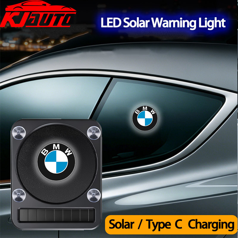 Đèn cảnh báo ô tô LED năng lượng mặt trời BMW | Type-C Sạc Cảm Biến Thông Minh Tự Động An Toàn Trang