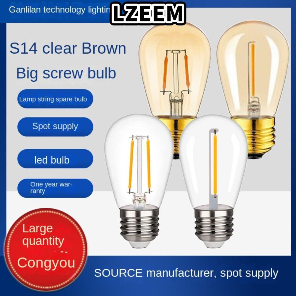 Bóng đèn pha lê LZEEM, Bóng đèn LED ST45 màu trắng ấm 1W 2W, Bóng đèn LED sợi đốt 2700K 27 nóng Đèn 
