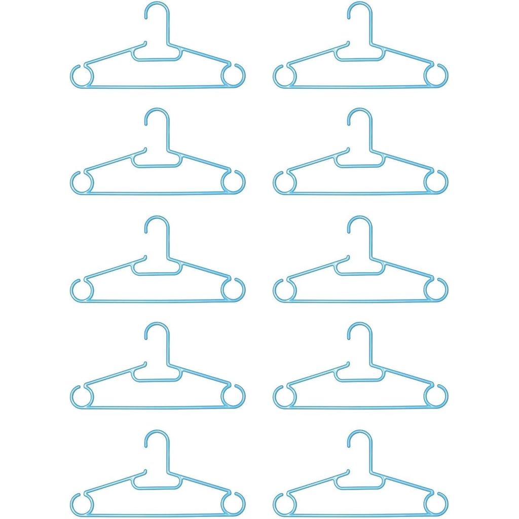 Shinkohanger Clothing Hanger Libido Family Set of 5 × 2 pieces Pearl Blue Made in Japan Rack Pants L