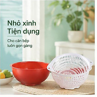 Bộ thau rổ kiểu mini 22*18,5*8,2cm Vĩ Hưng C20