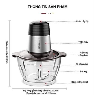[ELHAP1 giảm tối đa 200K] Máy xay thịt đa năng RANBEM 224A