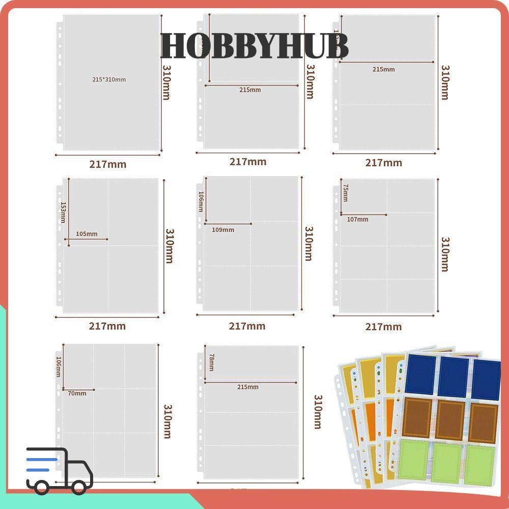 HOBBYHUB Photocard Binder Sheets A4 Tem thẻ chết