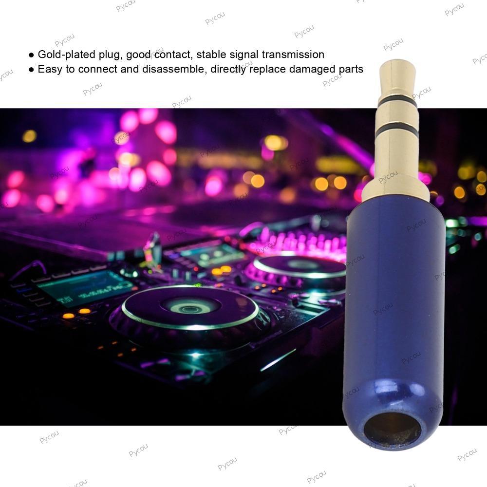 PYCOU 10 Chiếc Tai Nghe Jack Âm Thanh, Mạ Vàng Lossless Chất Lượng Âm Thanh 3 Lỗ Âm Thanh Nổi 3.5 Mm