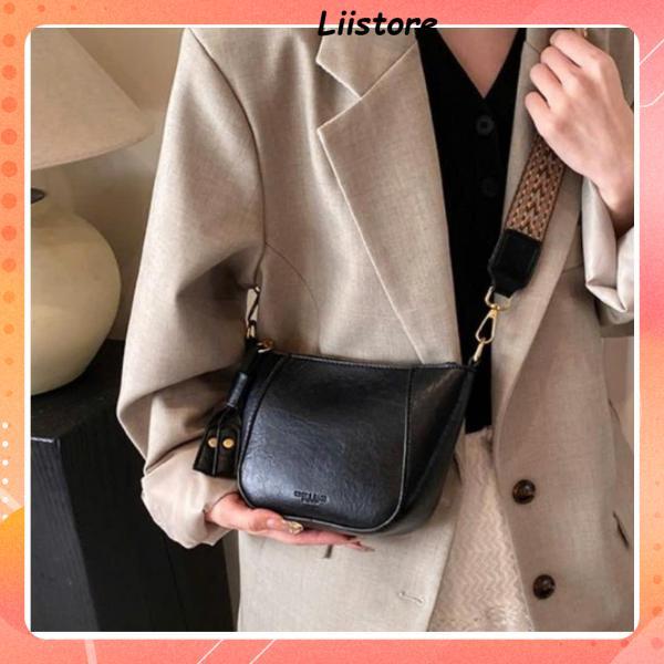 Túi Xách Nữ Đeo Chéo Đeo Vai Da PU Thời Trang Basic Phong Cách Hàn Quốc Trẻ Trung Size 22 K353