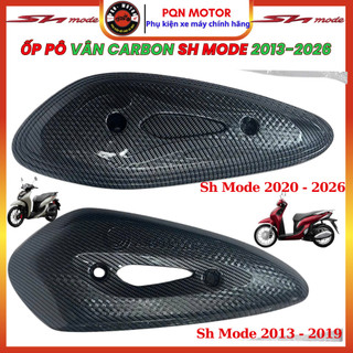 Ốp pô Hàng Artistar Cho Sh Mode Các Đời Xe Từ 2013 - 2019 và Sh mode 2026 - 2020 Vân Cacbon Đẹp Bền
