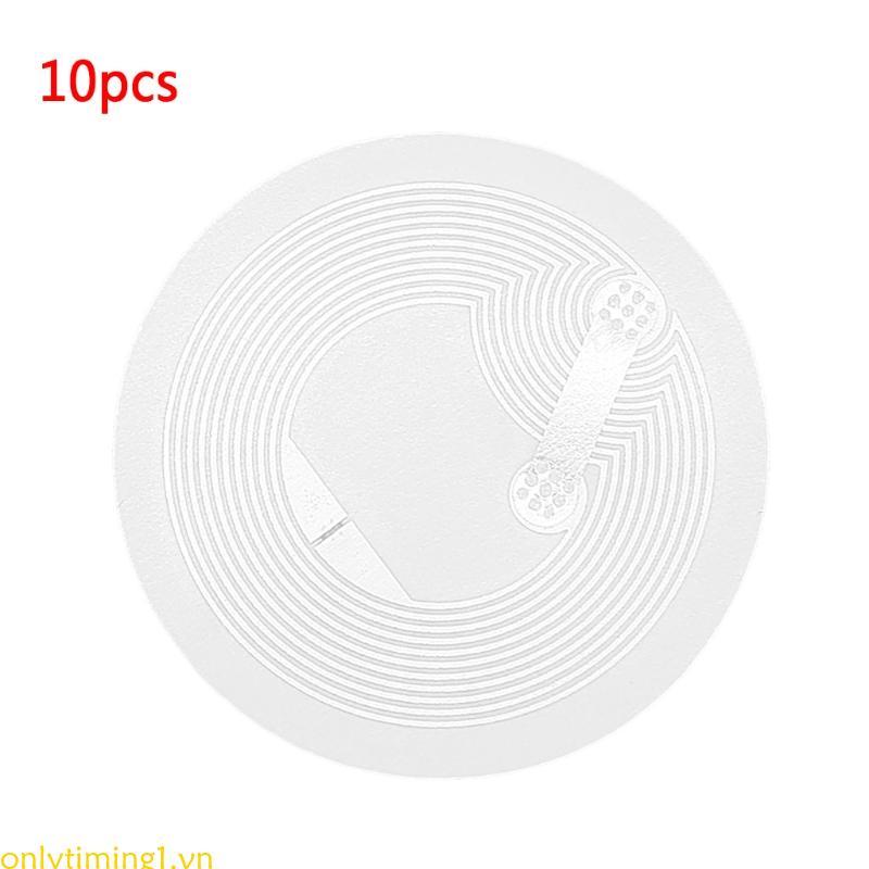 Onlytiming1 Nhãn dán thẻ NFC NTAG215 Thẻ cho hầu hết các điện thoại thông minh hỗ trợ NFC 10pc