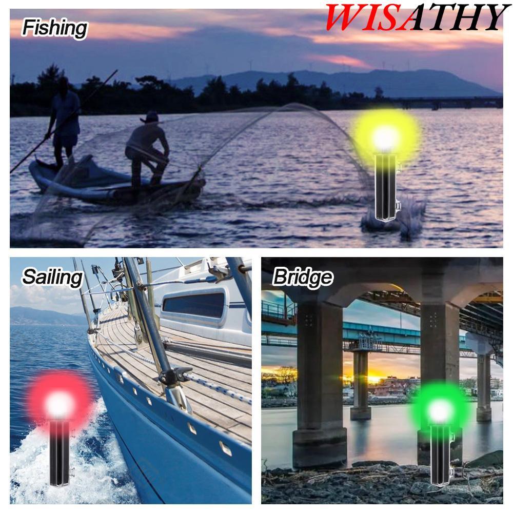 Đèn điều hướng biển WISHY IP7X Đèn Flash thuyền cảnh báo Đèn tín hiệu