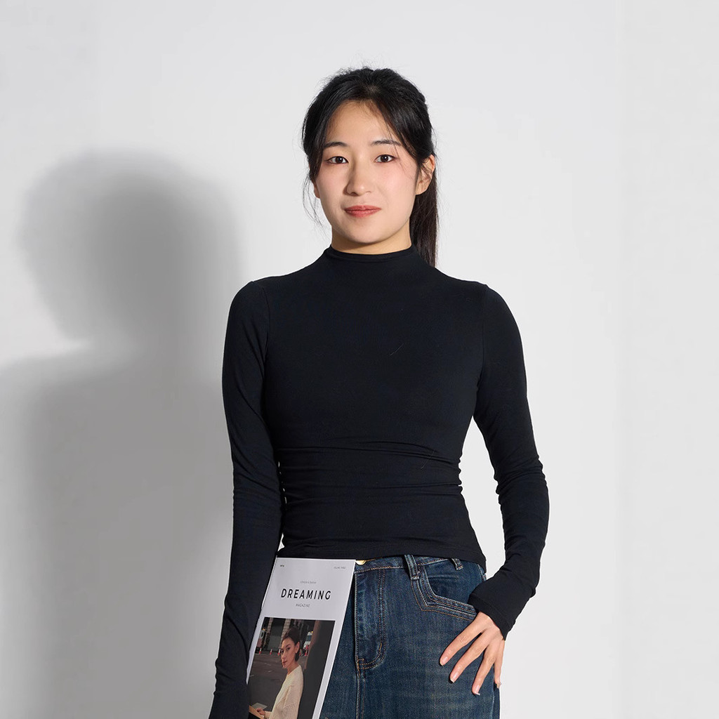 SKIMS Cotton Mock Tee