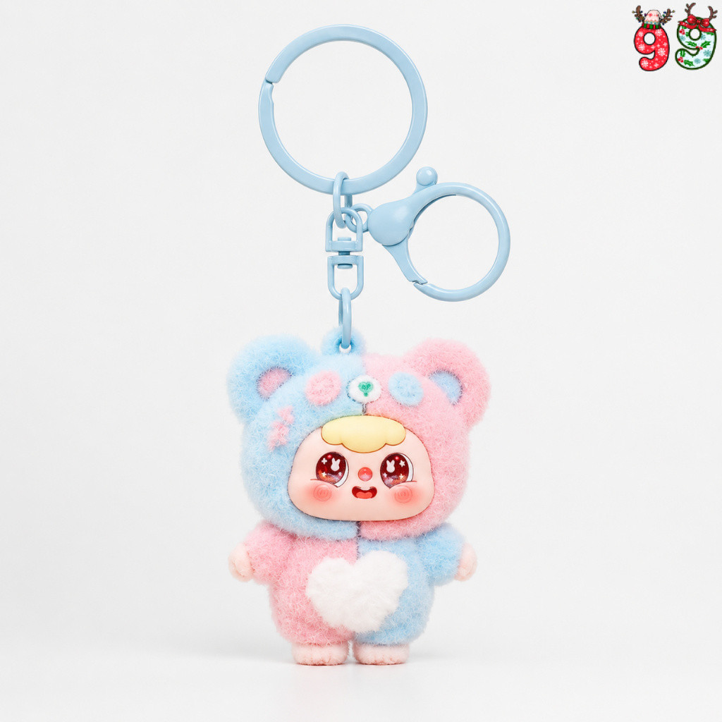 Charm Doubao Mini Phủ Nhung Móc Khóa Gấu Bông Treo Túi Xách Balo Cute 99NiCEDREAM