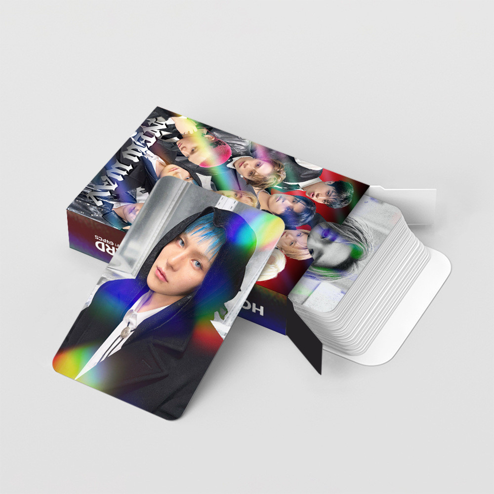 Bộ 50-55 Tre PEASURE NEW WAV Laser HOLOGRAPHIC LOMO Cards REBOOT KING KONG Photocards BONA Haruto Hy