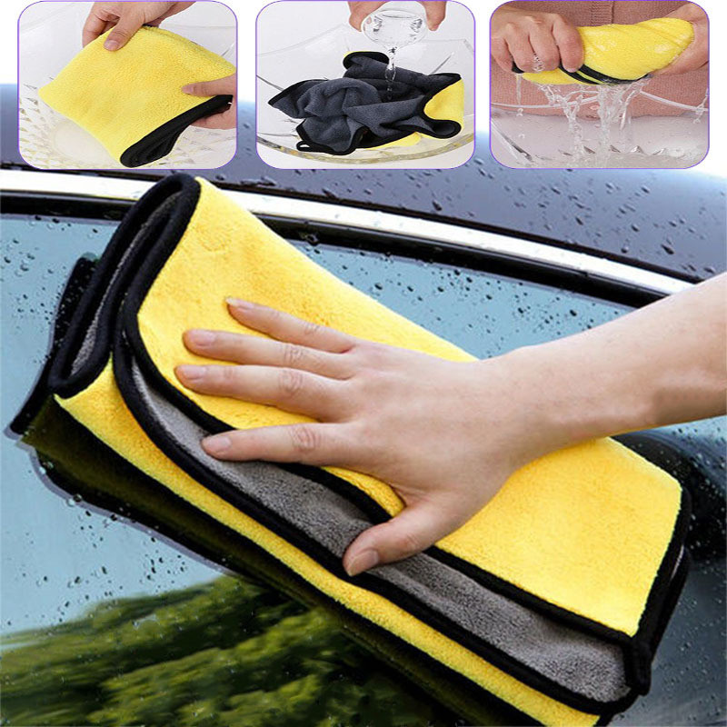Khăn lau xe microfiber 3m cao cấp không rụng lông, khăn lau ô tô, xe hơi, xe máy chuyên dụng siêu th