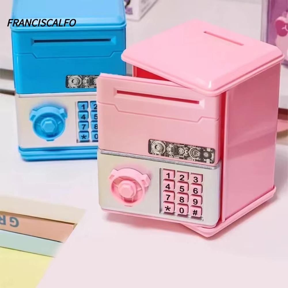 FRANCISCALFO Đồ Chơi Trẻ Em Heo Đất, Mật Khẩu Mini Hộp Tiền Tiết Kiệm Tiền, ATM Đồ Chơi Tiết Kiệm Tà