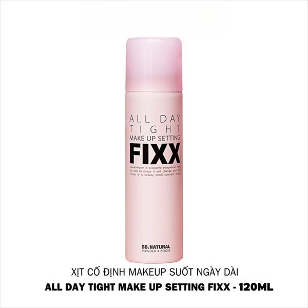 Xịt khóa nền makeup So Natural Fixx 120ml