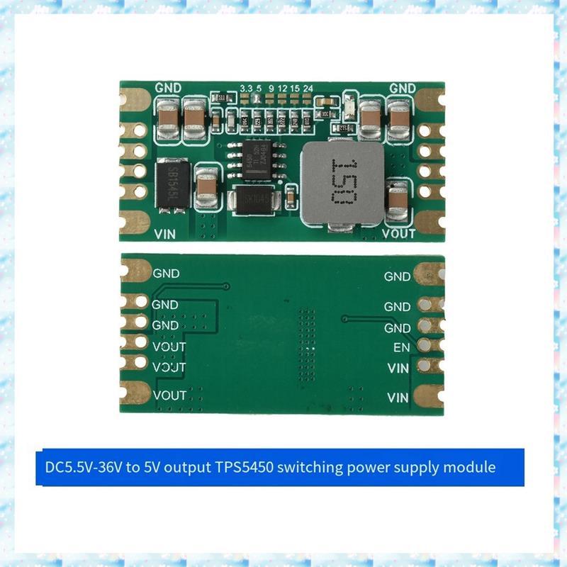 [R Q M U] Mô-đun nguồn chuyển mạch TPS5450 5A Bucks DC-DC DC5.5V-36V Đầu ra điện áp Bảng bước xuống 