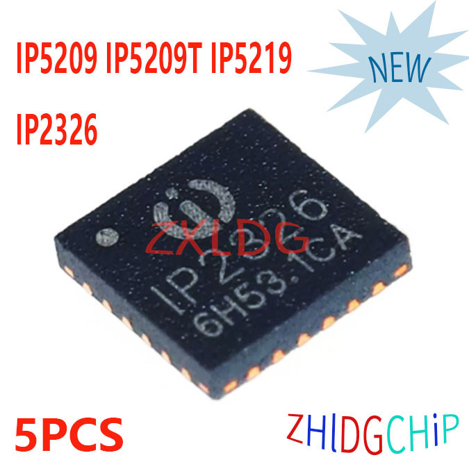 5 chiếc hoàn toàn mới IP5209 IP5209T IP5219 IP2326 QFN