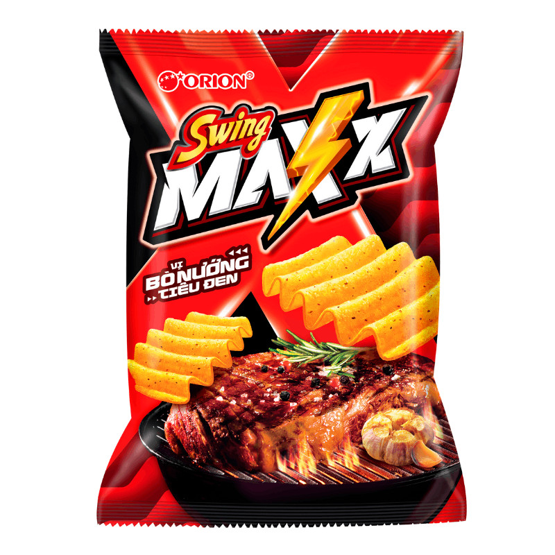Snack Swing Maxx vị bò nướng 78g - 26160