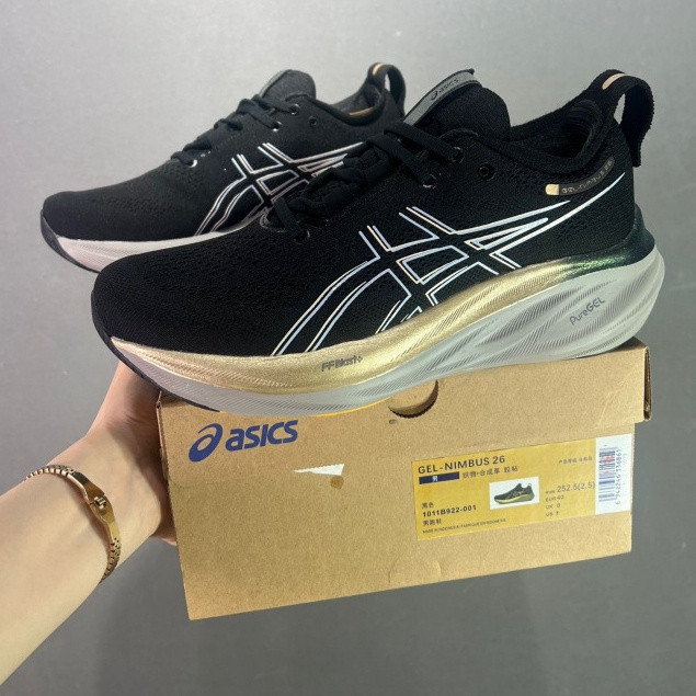 Giày chạy bộ As-Gel-Nimbus 26 giá cả phải chăng cho nam và nữ, giày chạy bộ Nimbus 25 nhẹ và chống s
