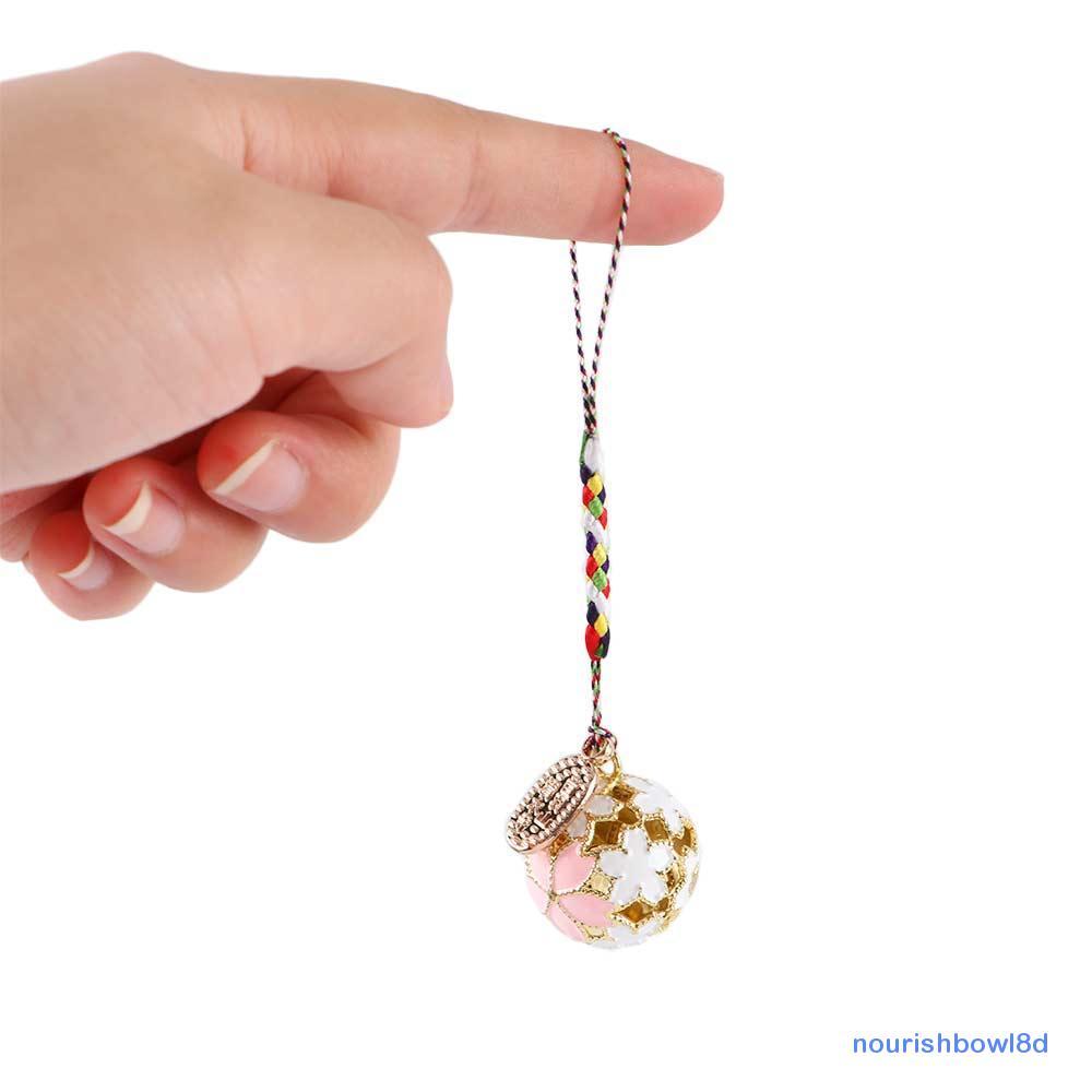 NOURISHBOW Phụ kiện Hoa anh đào Nhật Bản Sakura Bell Guardian Vòng chìa khóa quyến rũ