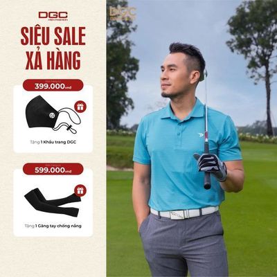 Áo Polo Golf Nam Ngắn Tay DGC Chất Vải Thoáng Mát, Thấm Hút Mồ Hôi - SAPBC08M